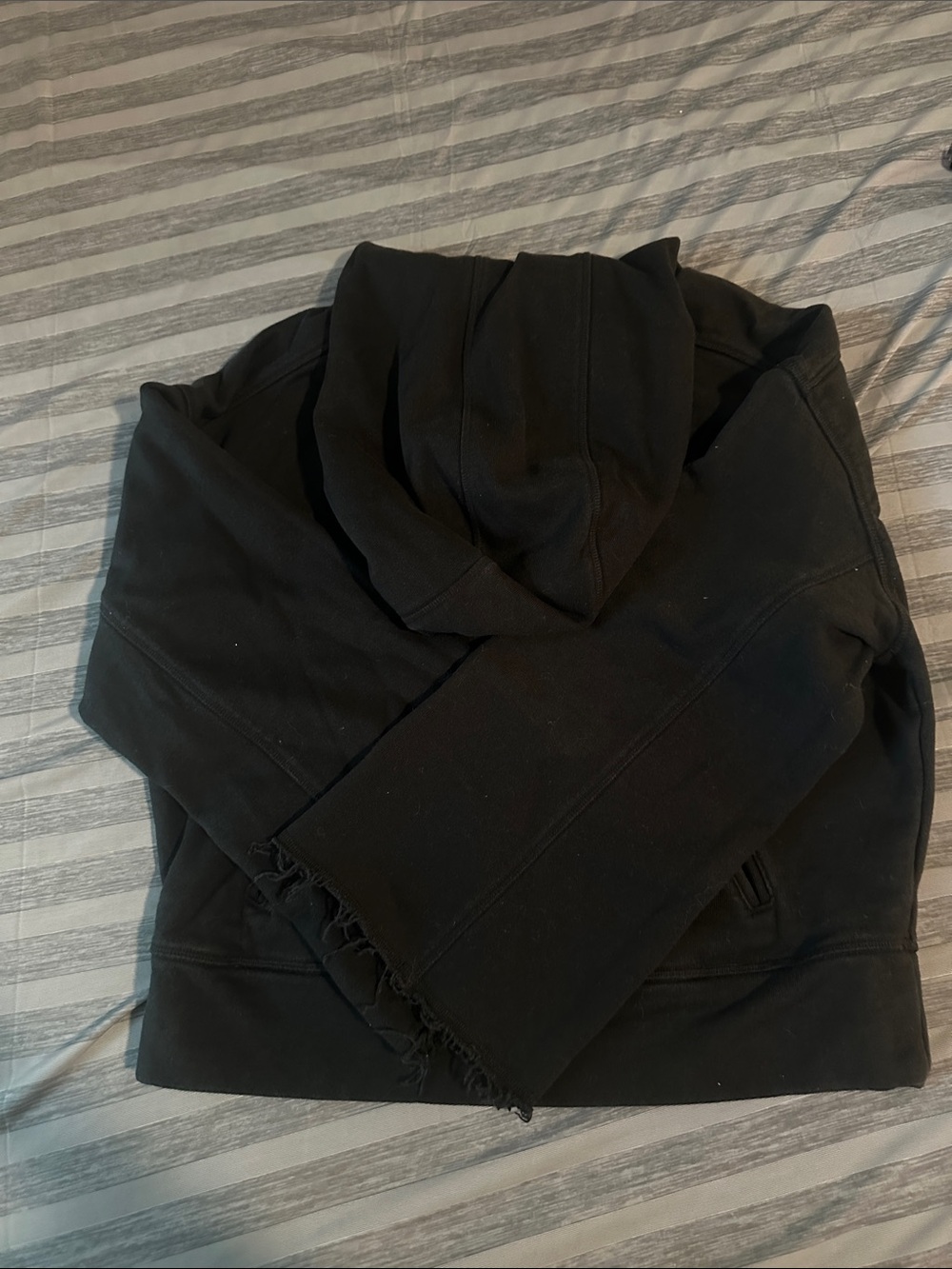 Women’s Alo Yoga Black Hoodie Sz XS oversized - Picture 4 of 8